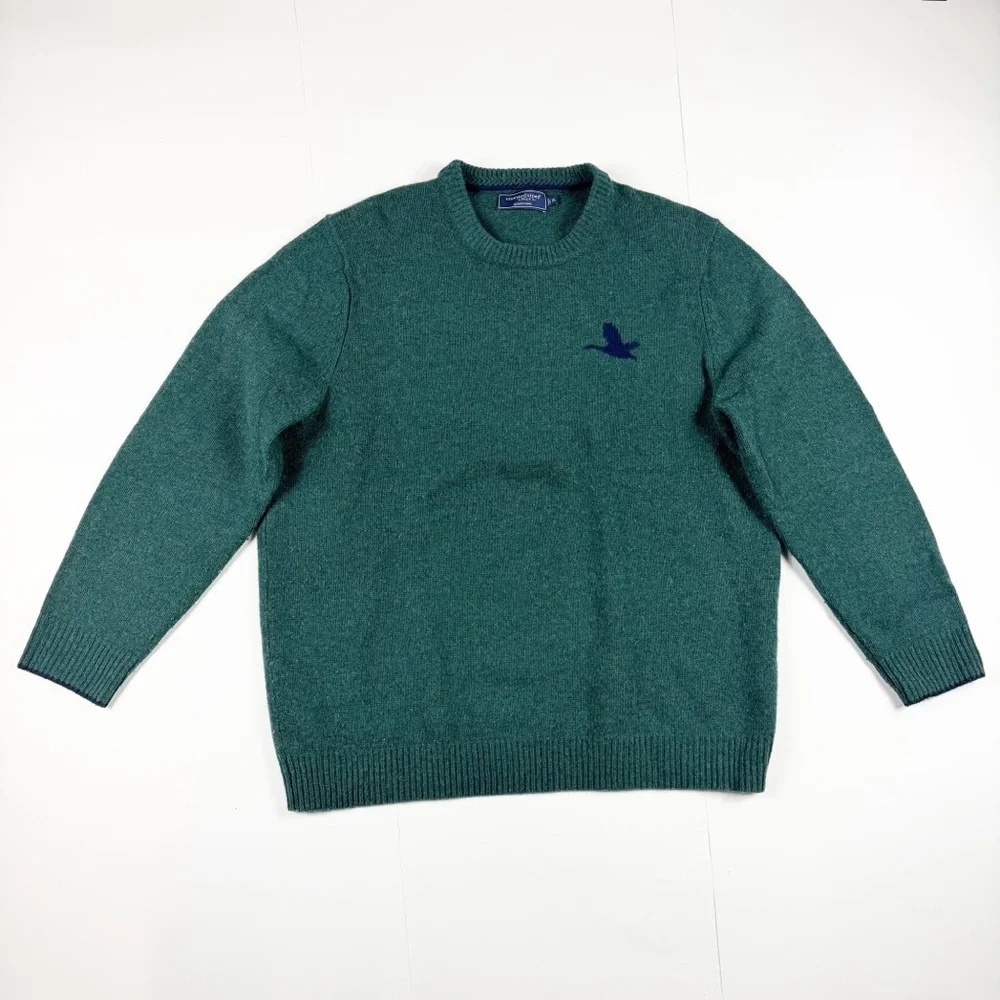 Vineyard Vines Green Merino‎ Wool Crew Neck Sweater XL